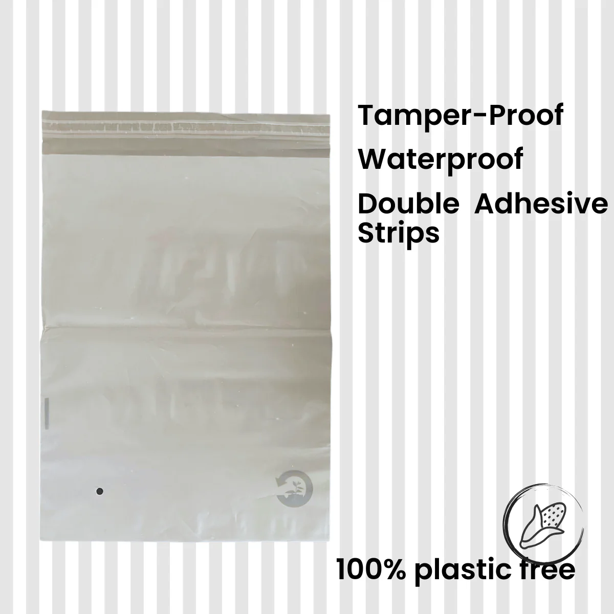 100% Compostable Ecofriendly Clear Garment Bag Pack Of 25 - Image 3