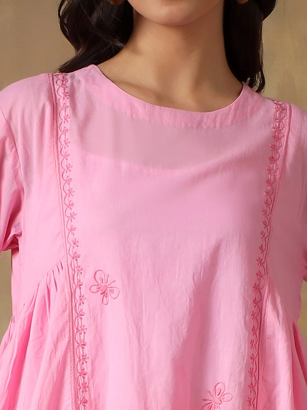 100% Cotton Chikankari Co-ord Set for Women - Image 8