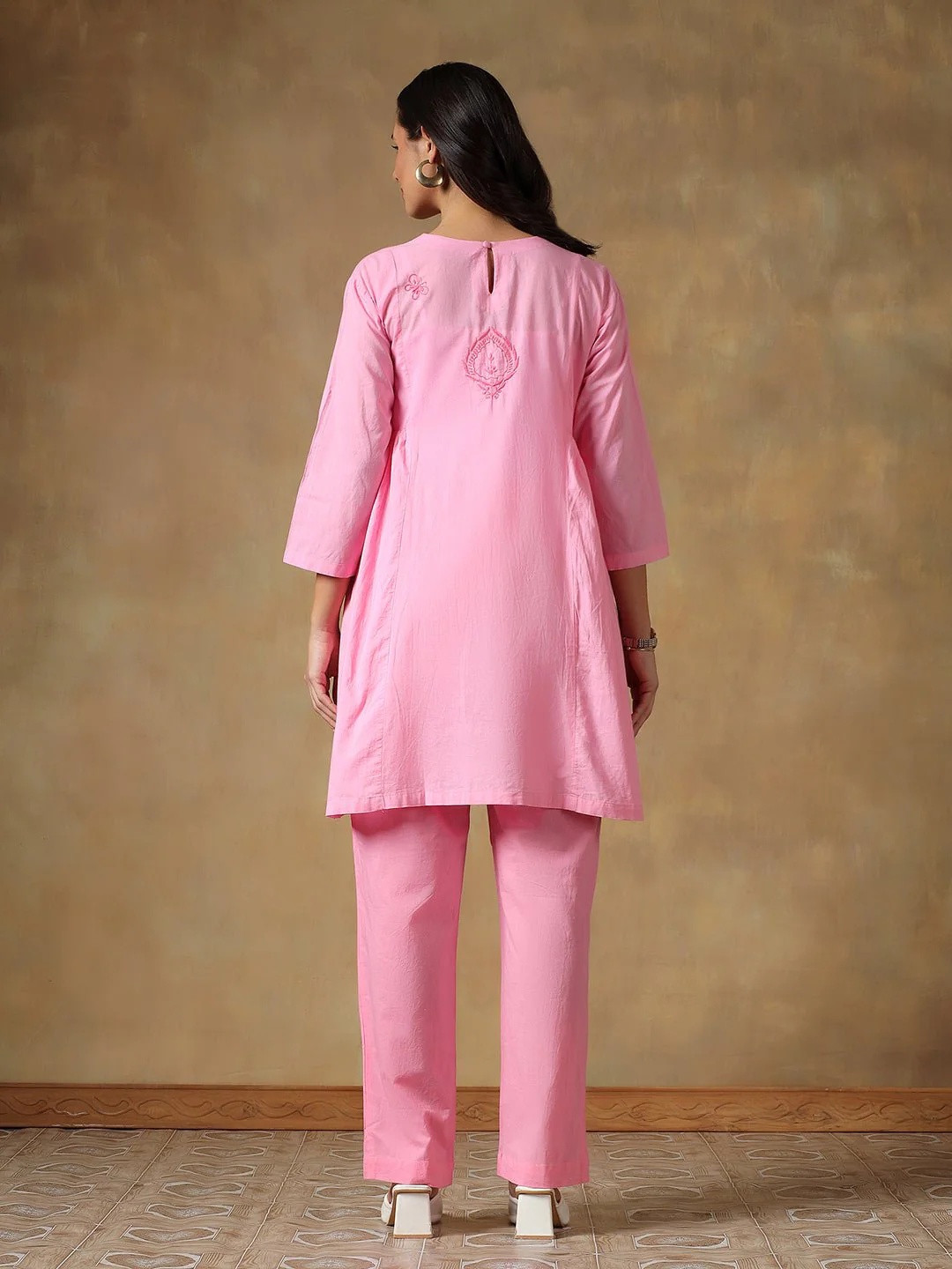 100% Cotton Chikankari Co-ord Set for Women - Image 9