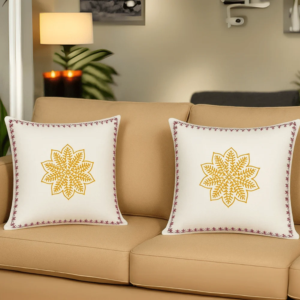 100% Cotton Mandala Cushion Covers Set of 2 – 24x24 inch - Image 6