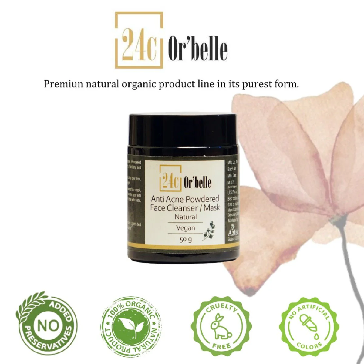 Anti Acne Powdered Cleanser Mask - 50g - Image 7