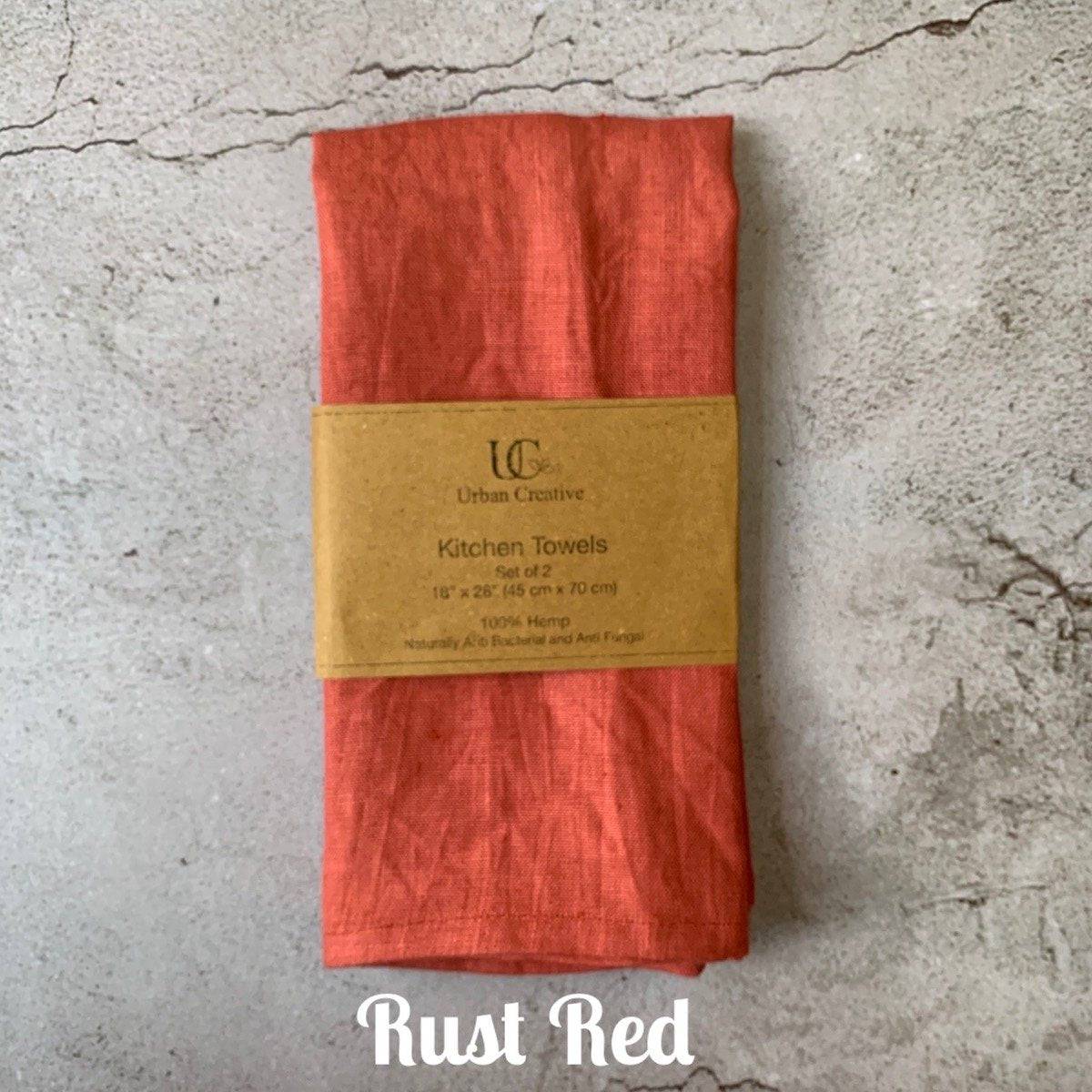 Hemp Kitchen Towels / Tea Towels  (18"x27"/45x68 cm) Single/ Set of 2 - Image 7