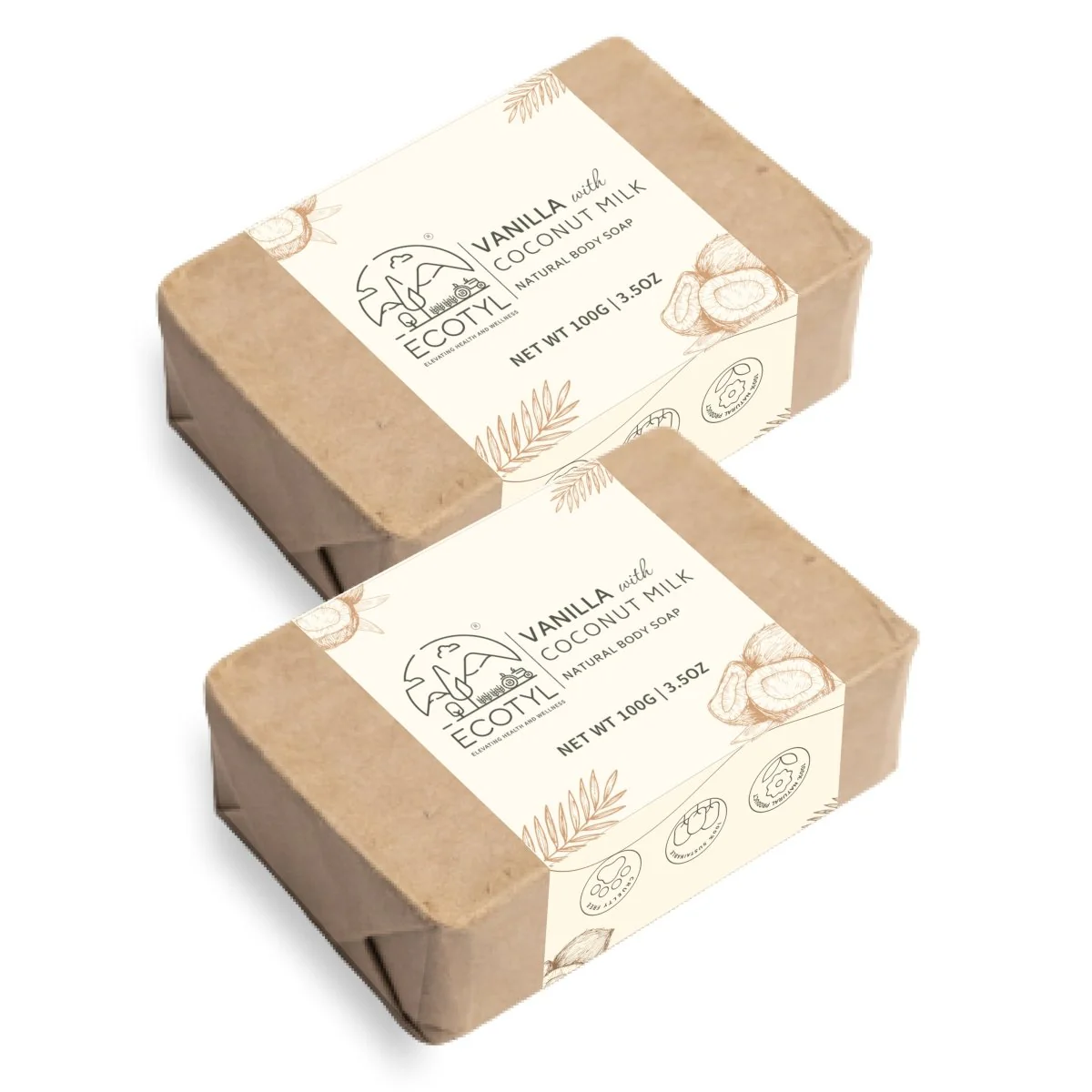 100% Natural Coconut Milk Soap with Vanilla Set of 2 - Image 6