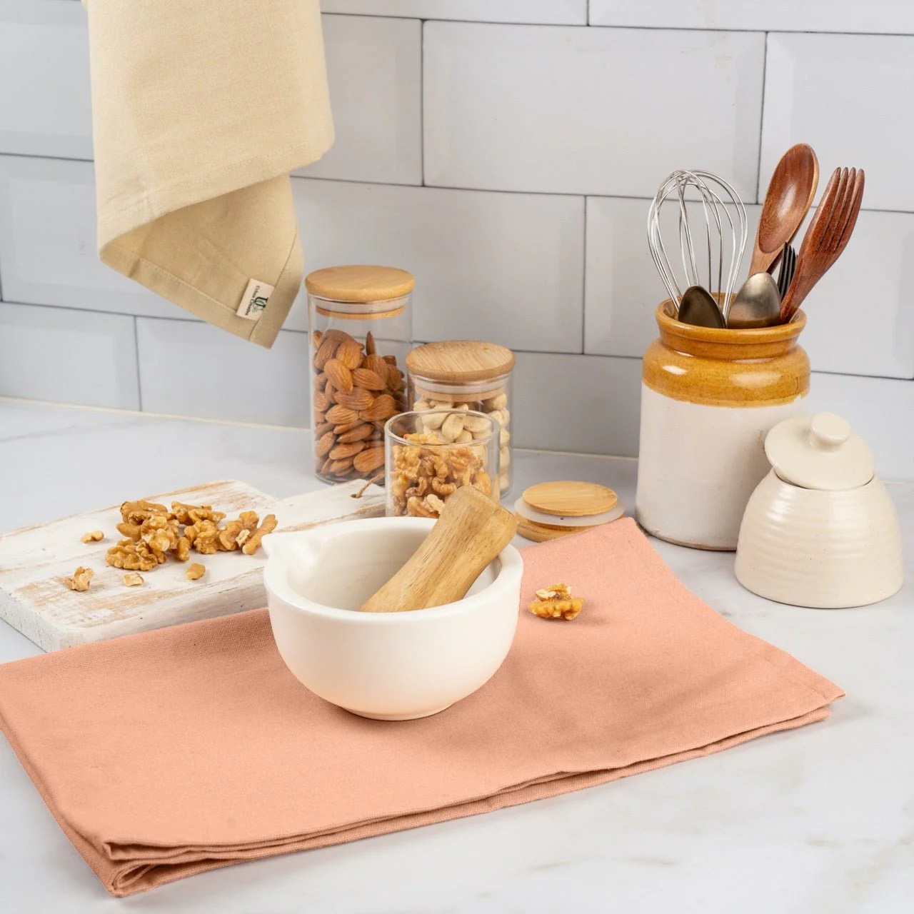 Organic Cotton Kitchen Towels with Plant Based Dyes - (45 cm x 68 cm) - Image 8
