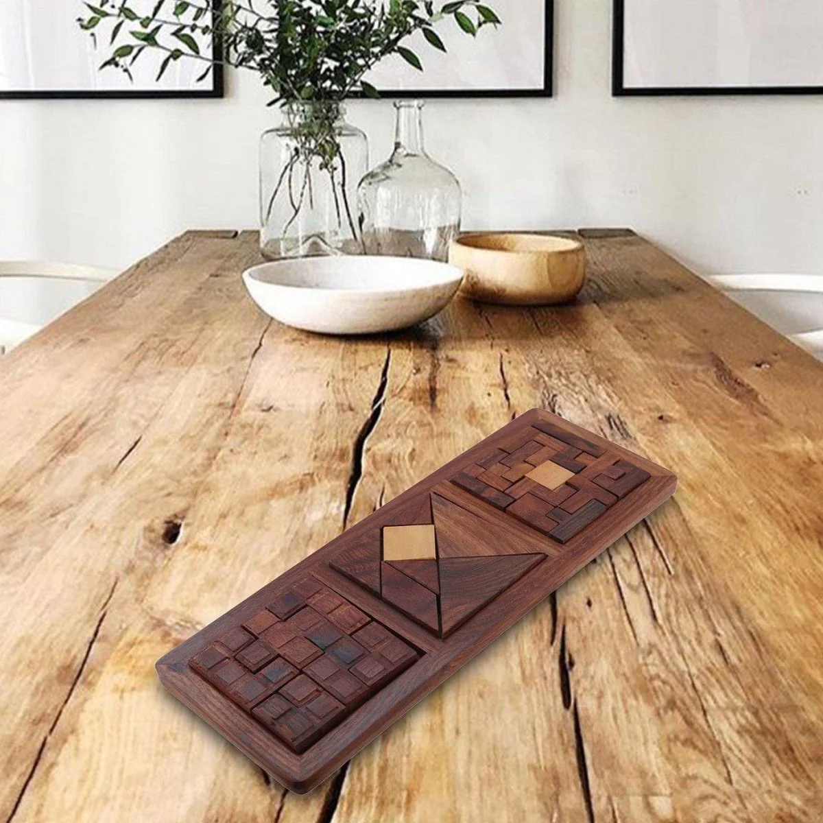 3 in 1 Wooden Blocks Jigsaw Puzzles Brain Teasers - Image 4
