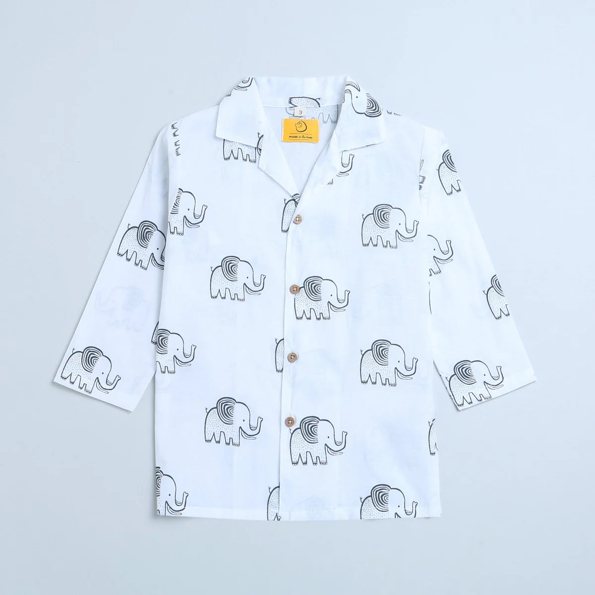 A Stomping Elephant- Unisex Kids Cotton Nightwear - Image 9