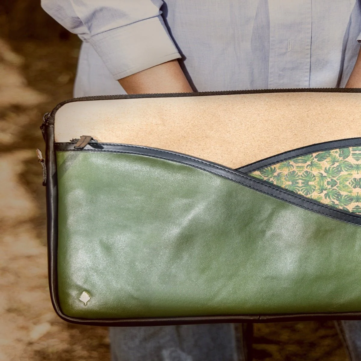 Acacia Vegan Leather Laptop Sleeve - Image 6