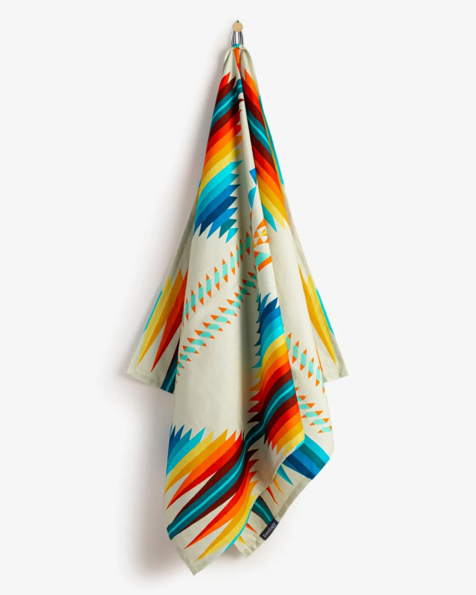 Bamboo & Cotton Blend Printed Everyday Bath Towel | Acapulco - Image 4