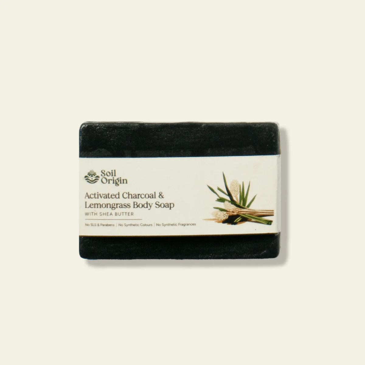 Activated Charcoal & Lemongrass Soap | Shea Butter | De-Tan Soap |100g