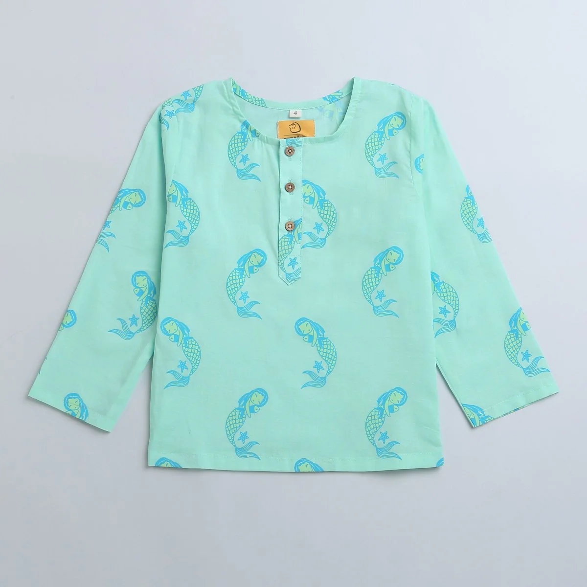 Adella The Mermaid- Unisex Kids Cotton Nightwear - Image 4