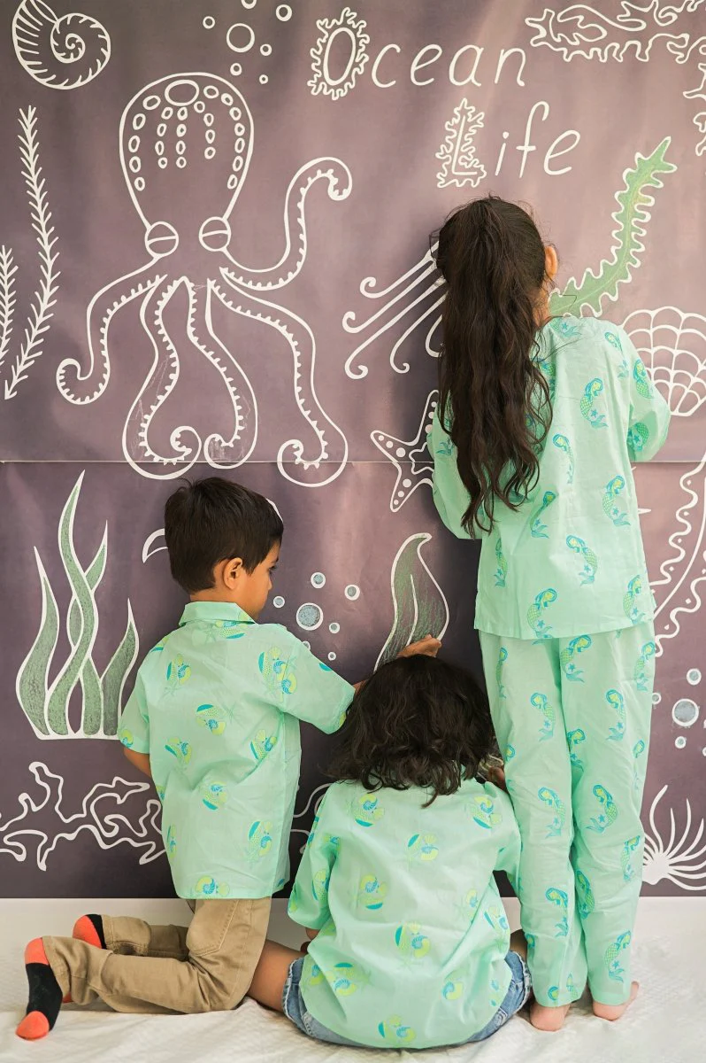 Adella The Mermaid- Unisex Kids Cotton Nightwear - Image 7