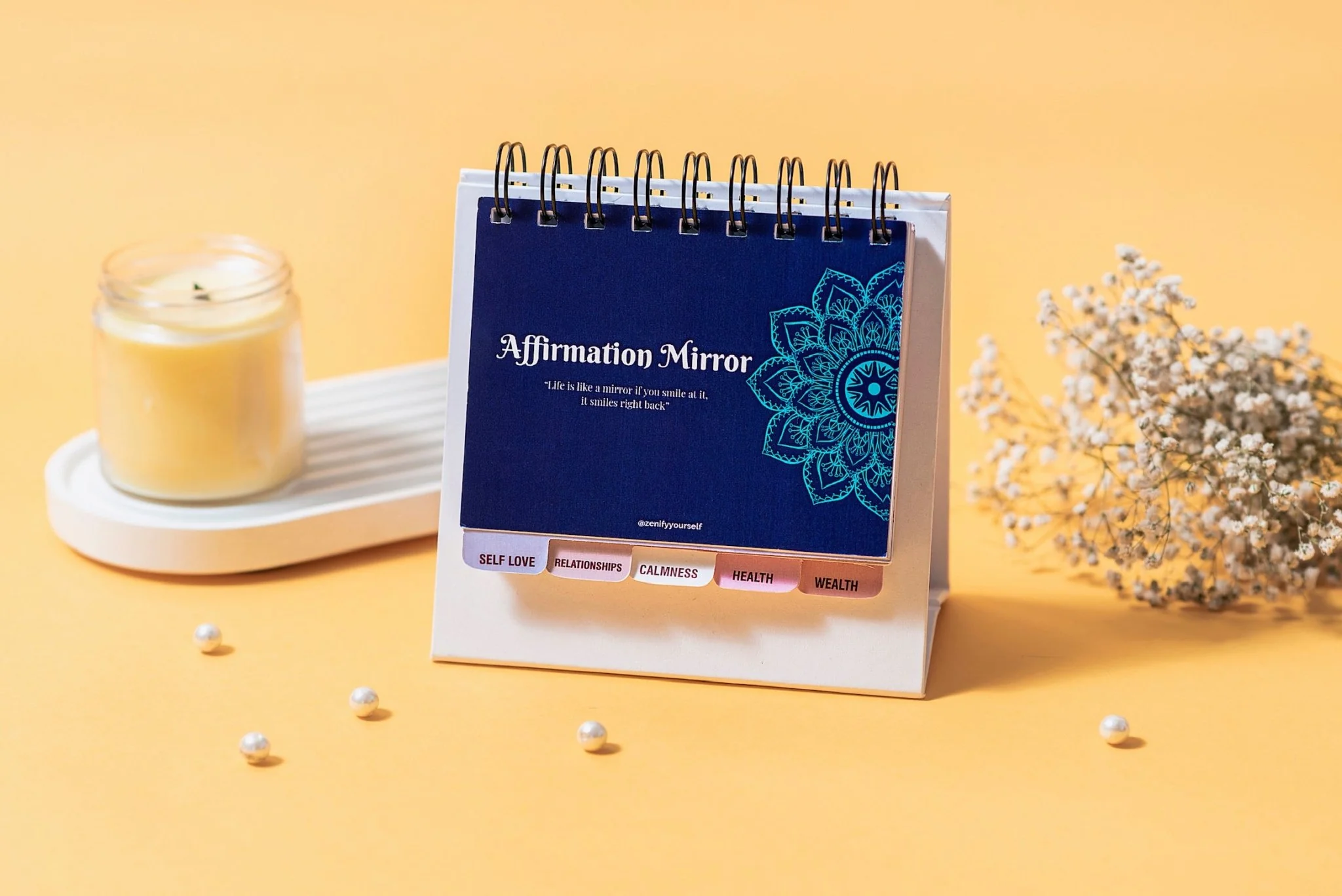 Affirmation Mirror | Daily Self-Reflection & Mindfulness (For Adults)