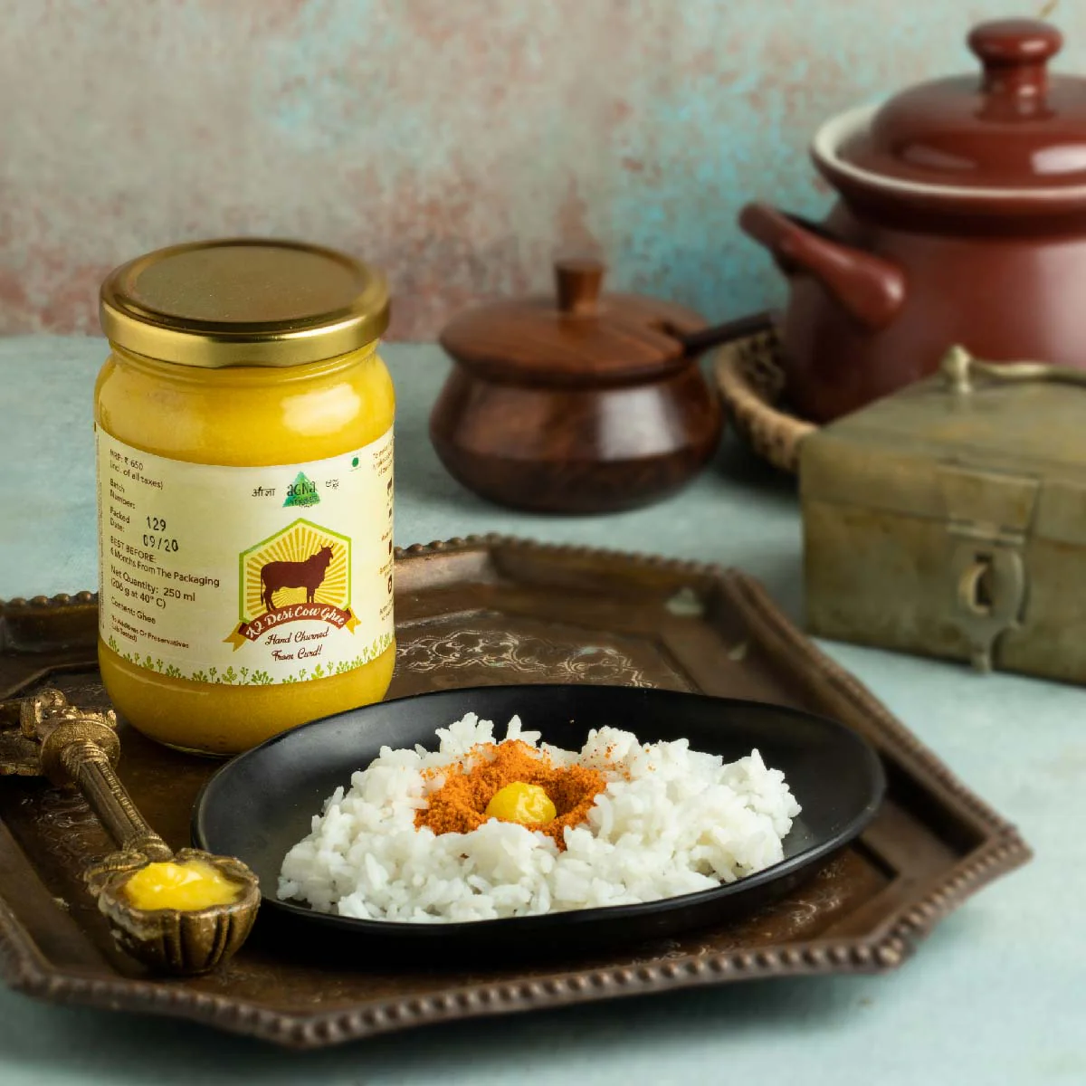 Agna A2 Desi Gir Cow Ghee- 250G - Image 2