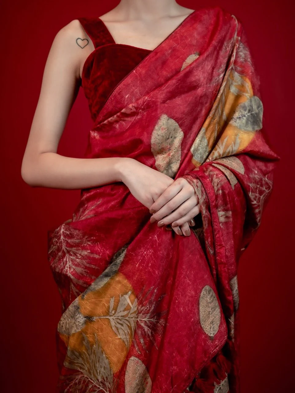 Agni Silk Sari – Handwoven Traditional Pure Silk Sari - Image 2