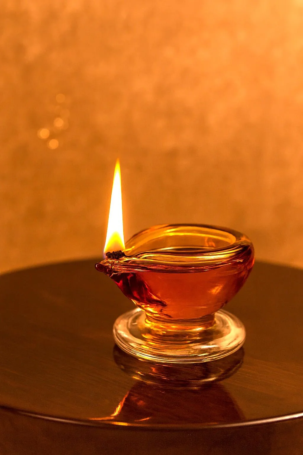 Ambar Jyot – Art Glass Puja Diya Traditional Deep - Image 2