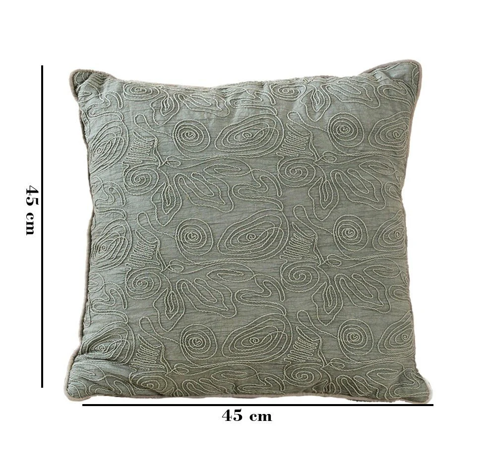 Amoeba Cotton Cushion | Modern Decorative Accent Cushion - Image 2