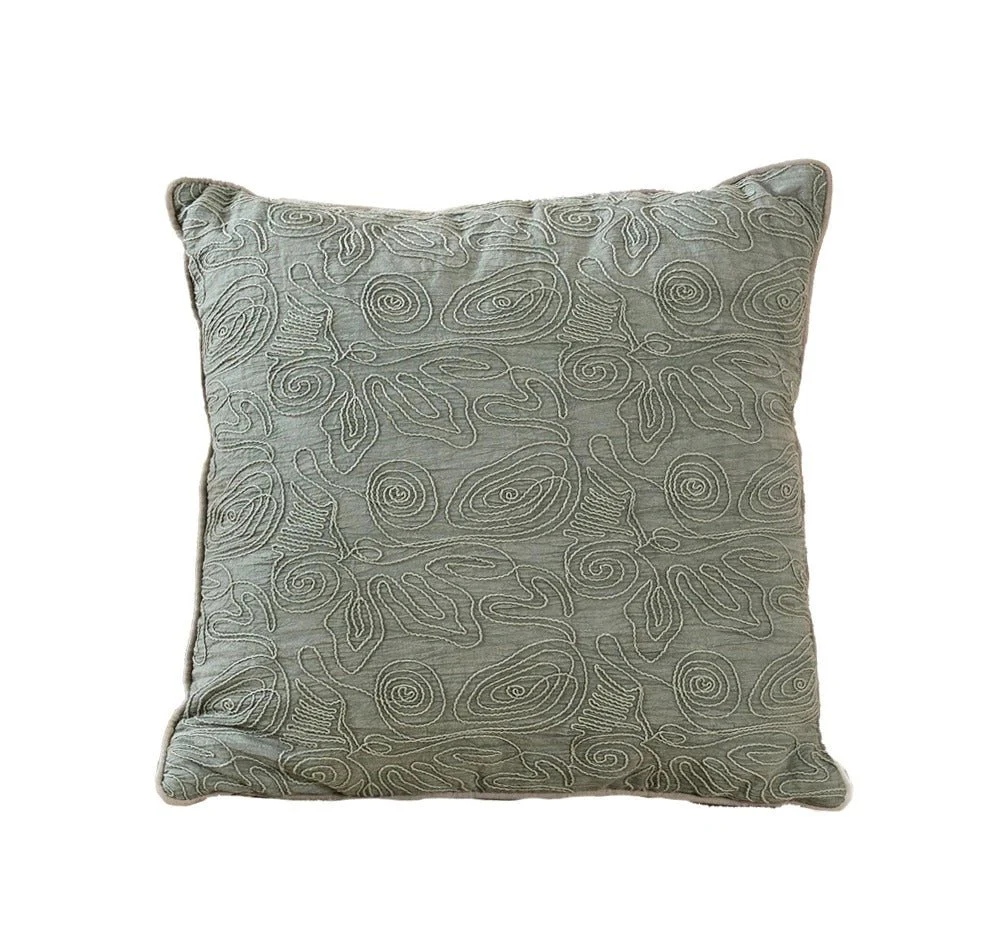 Amoeba Cotton Cushion | Modern Decorative Accent Cushion - Image 3