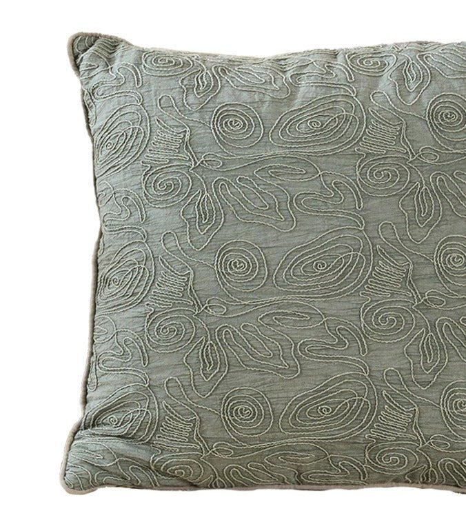 Amoeba Cotton Cushion | Modern Decorative Accent Cushion - Image 4