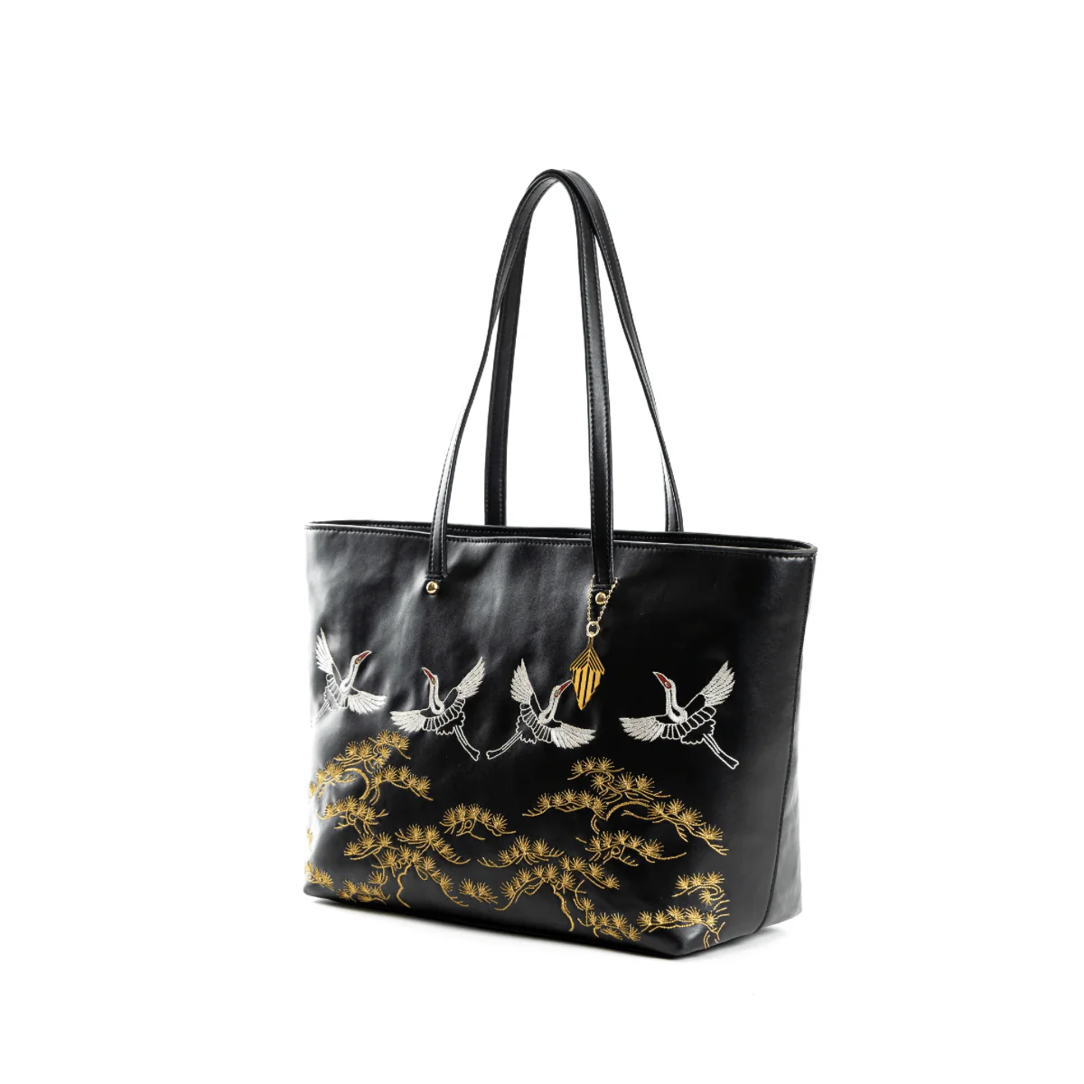 Antheia Vegan Leather Tote (Black)