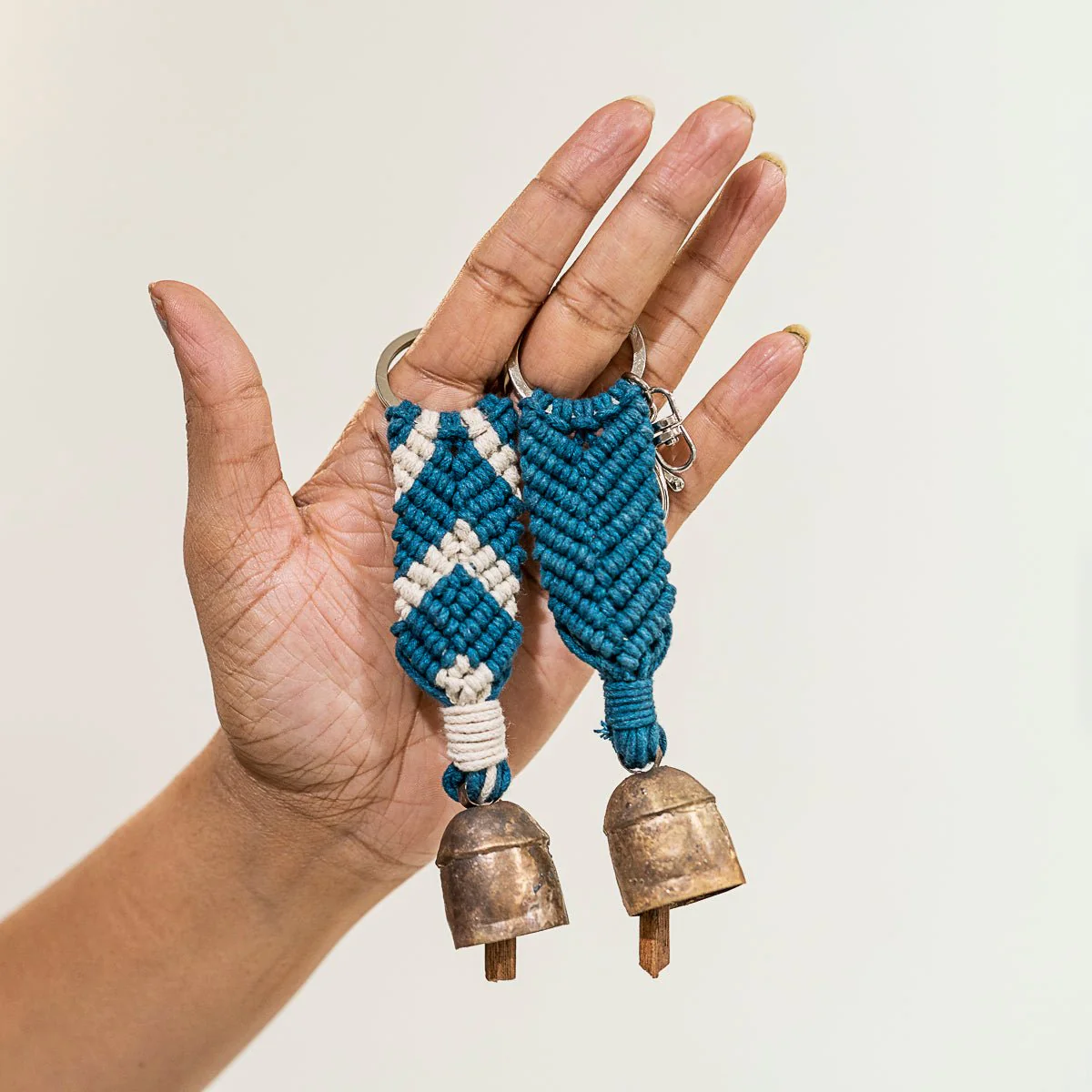 Aria Chevron Keyrings Set of 2 – Stylish & Durable Handmade Keychain