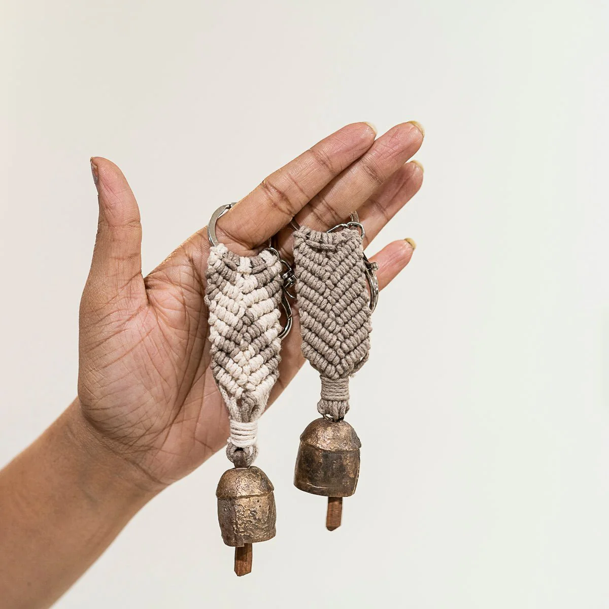 Aria Chevron Keyrings Set of 2 – Stylish & Durable Handmade Keychain - Image 4
