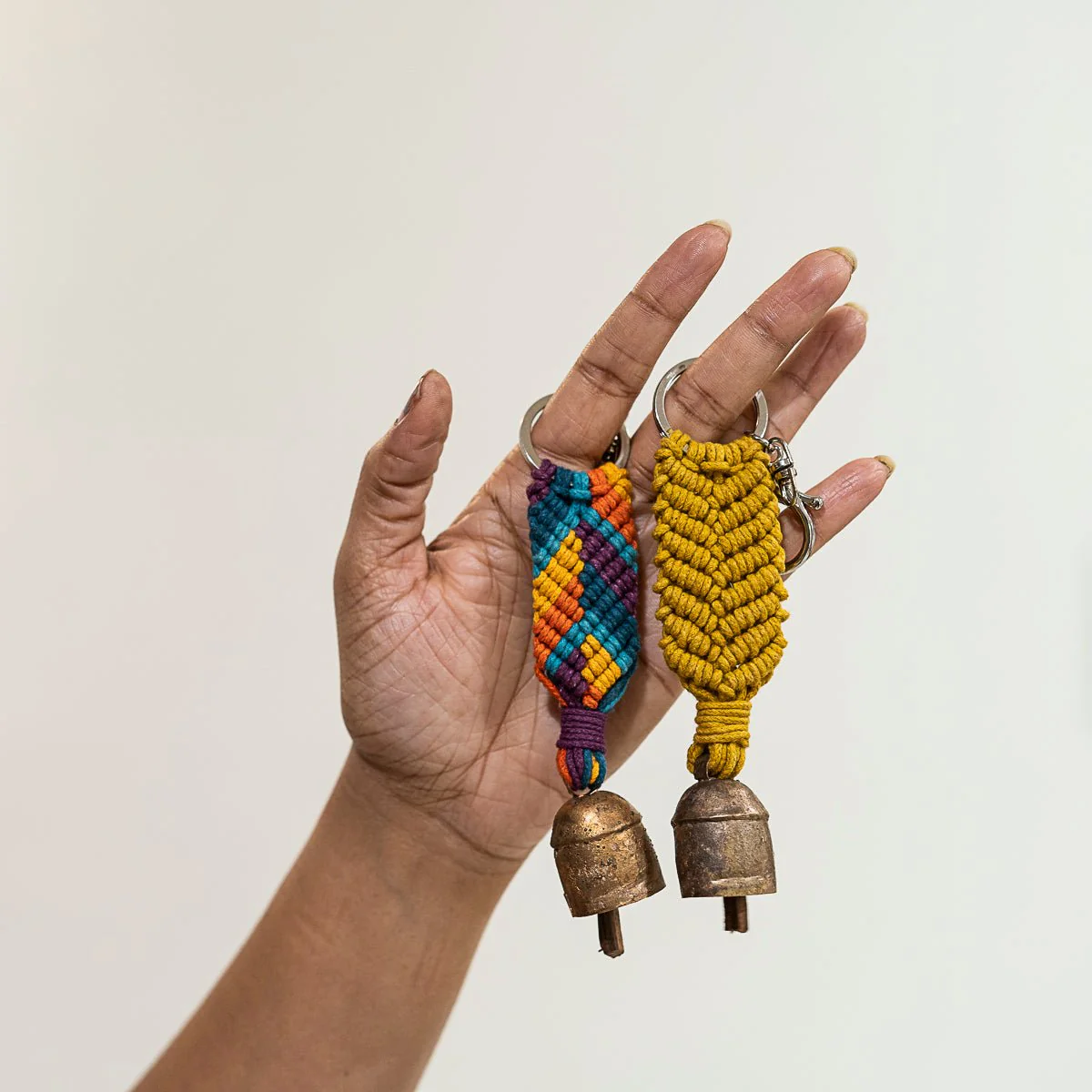 Aria Chevron Keyrings Set of 2 – Stylish & Durable Handmade Keychain - Image 6