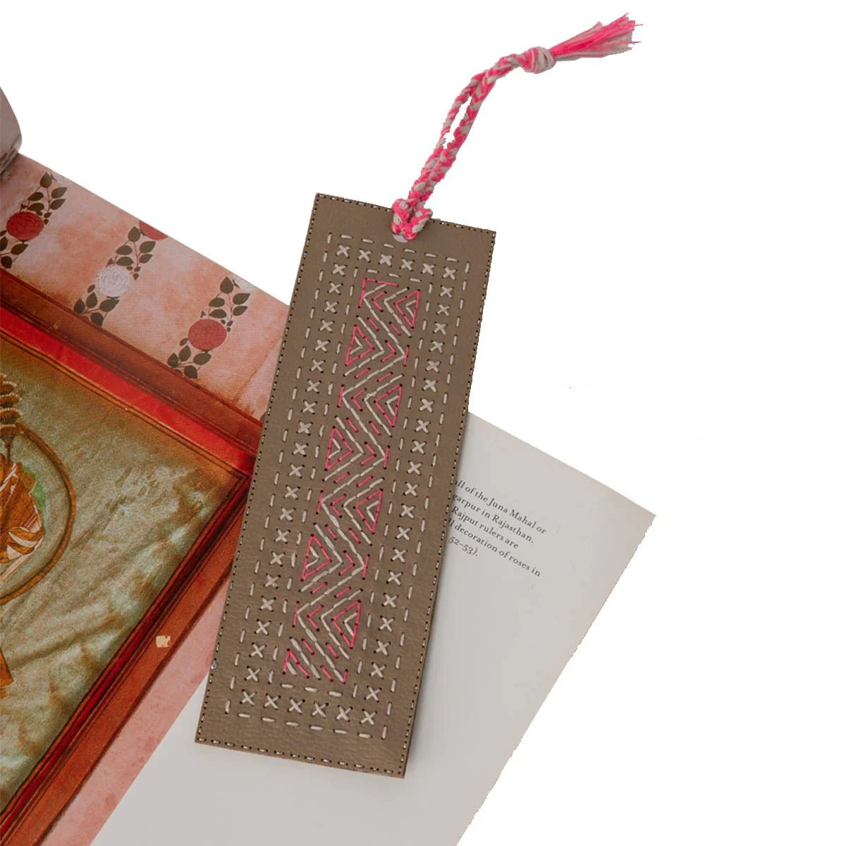 Artistic Hand-Embroidered Bookmark - Image 3
