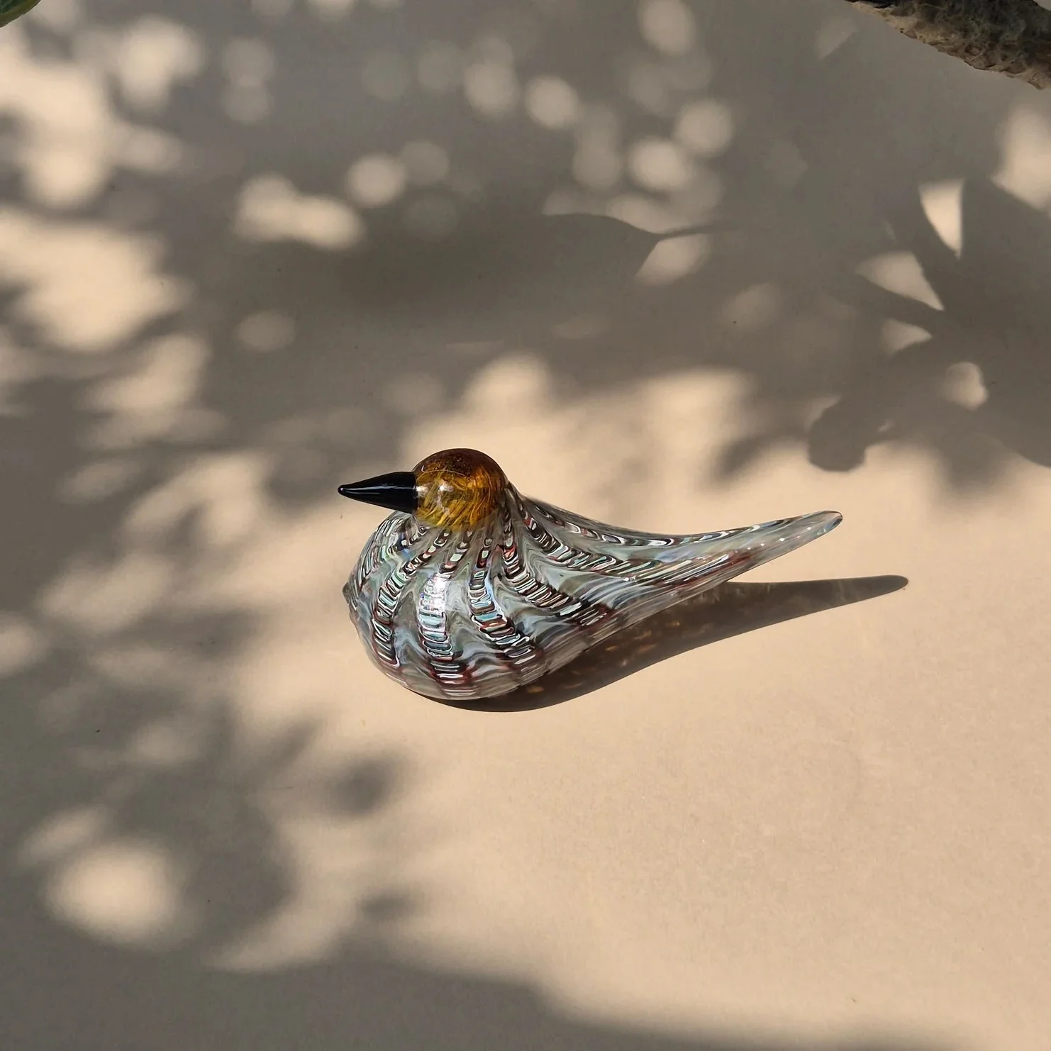 Ashley Sparrow Glass Bird Figurine – Decorative Art Piece - Image 3