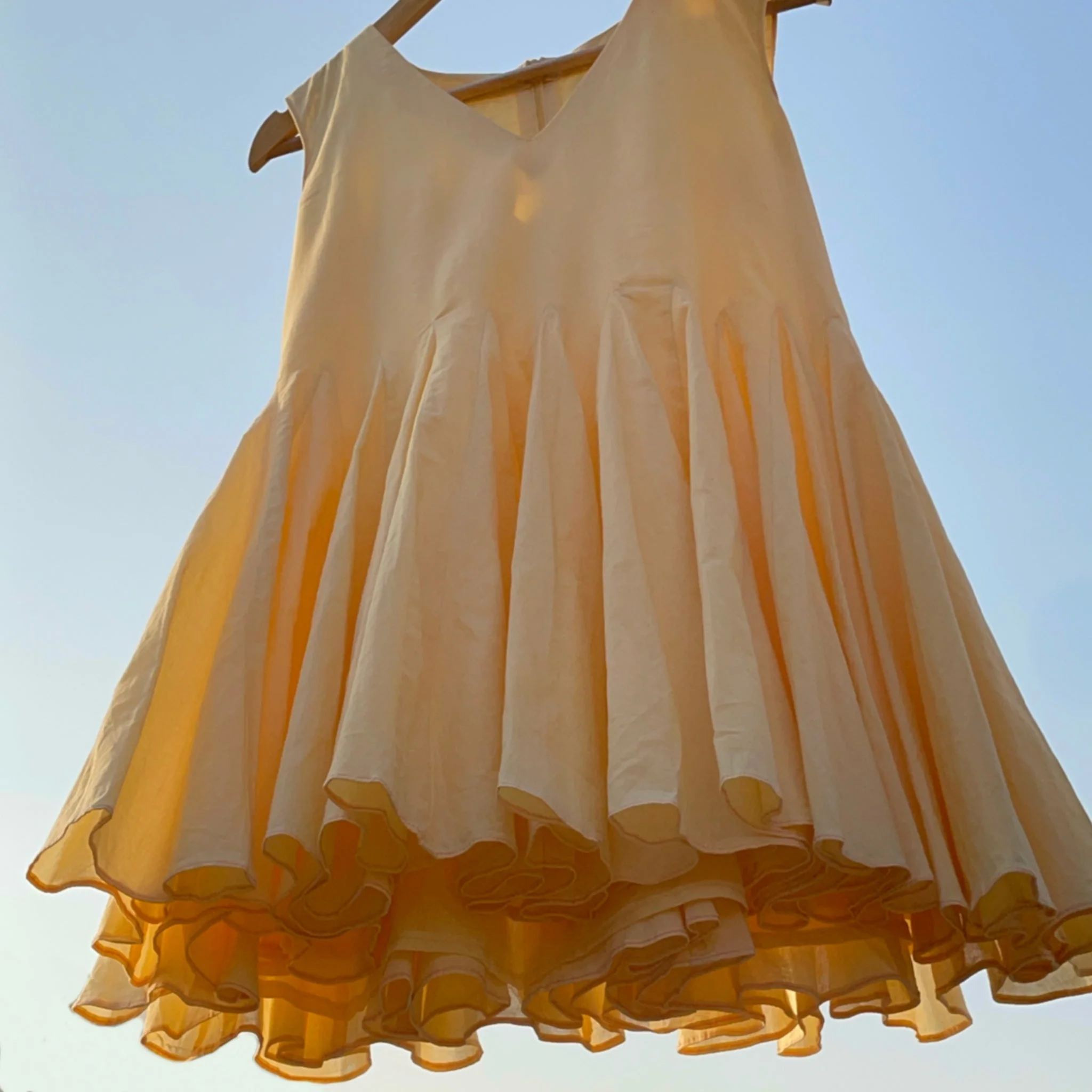 Aurelia Butter Yellow Cotton Dress for Effortless Elegance - Image 2