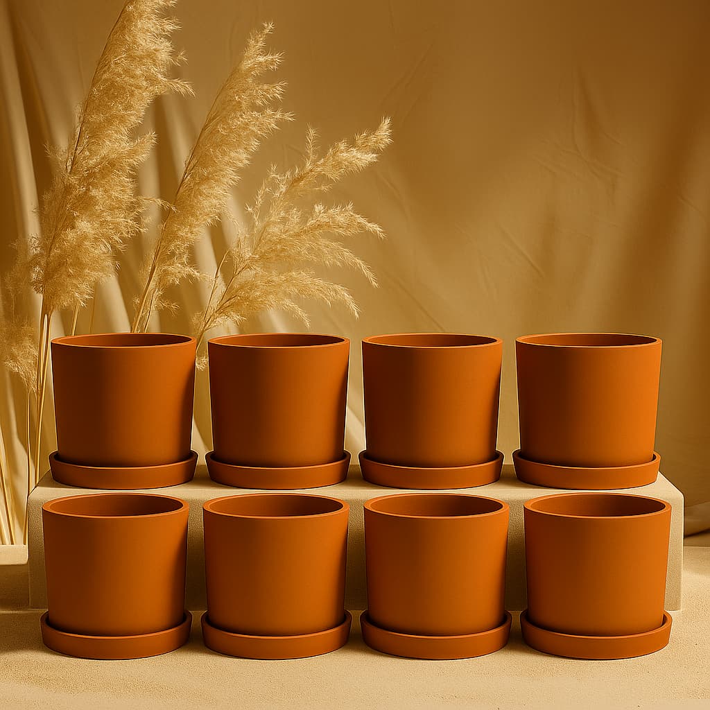Autumn Planter Small 4 Inch | Handcrafted Decorative Pot - Image 12
