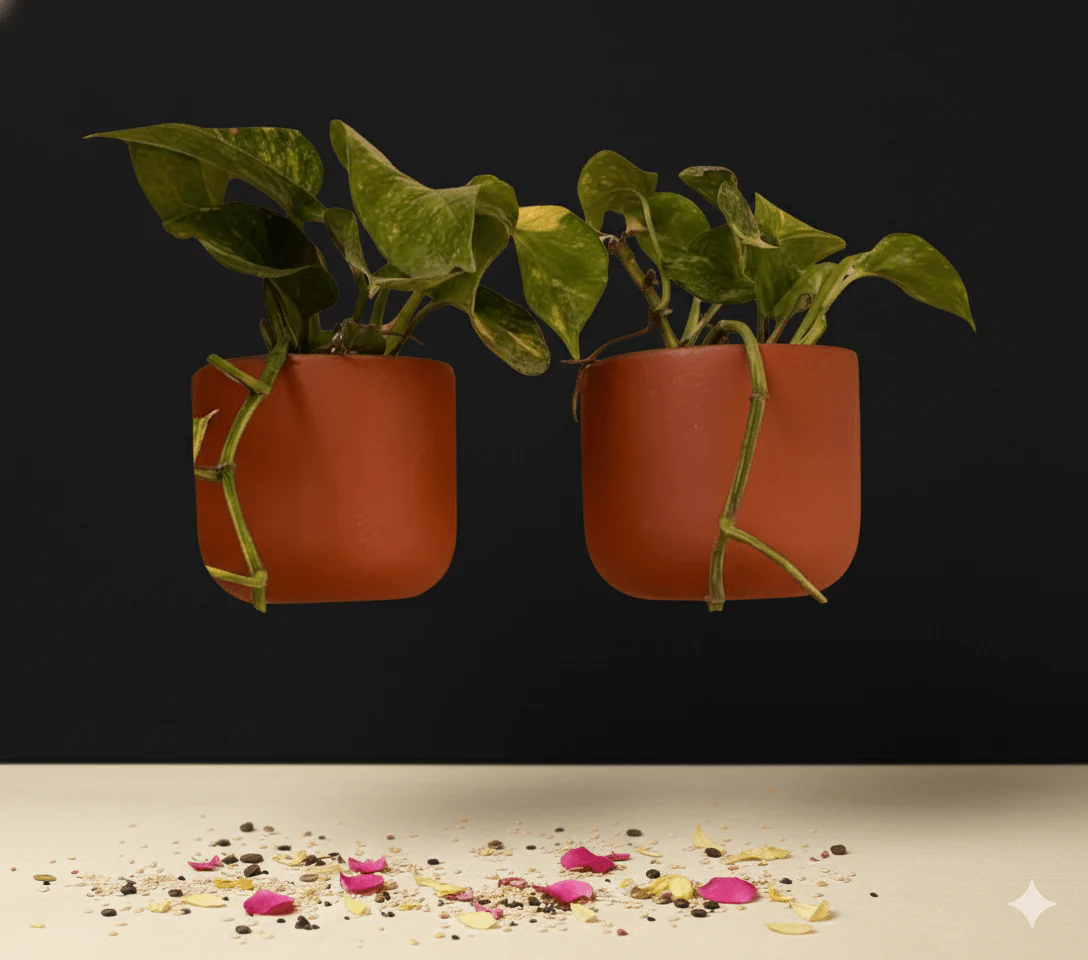Autumn 4 Inch Terracotta Wall Planter | Hanging Wall Pot - Image 20