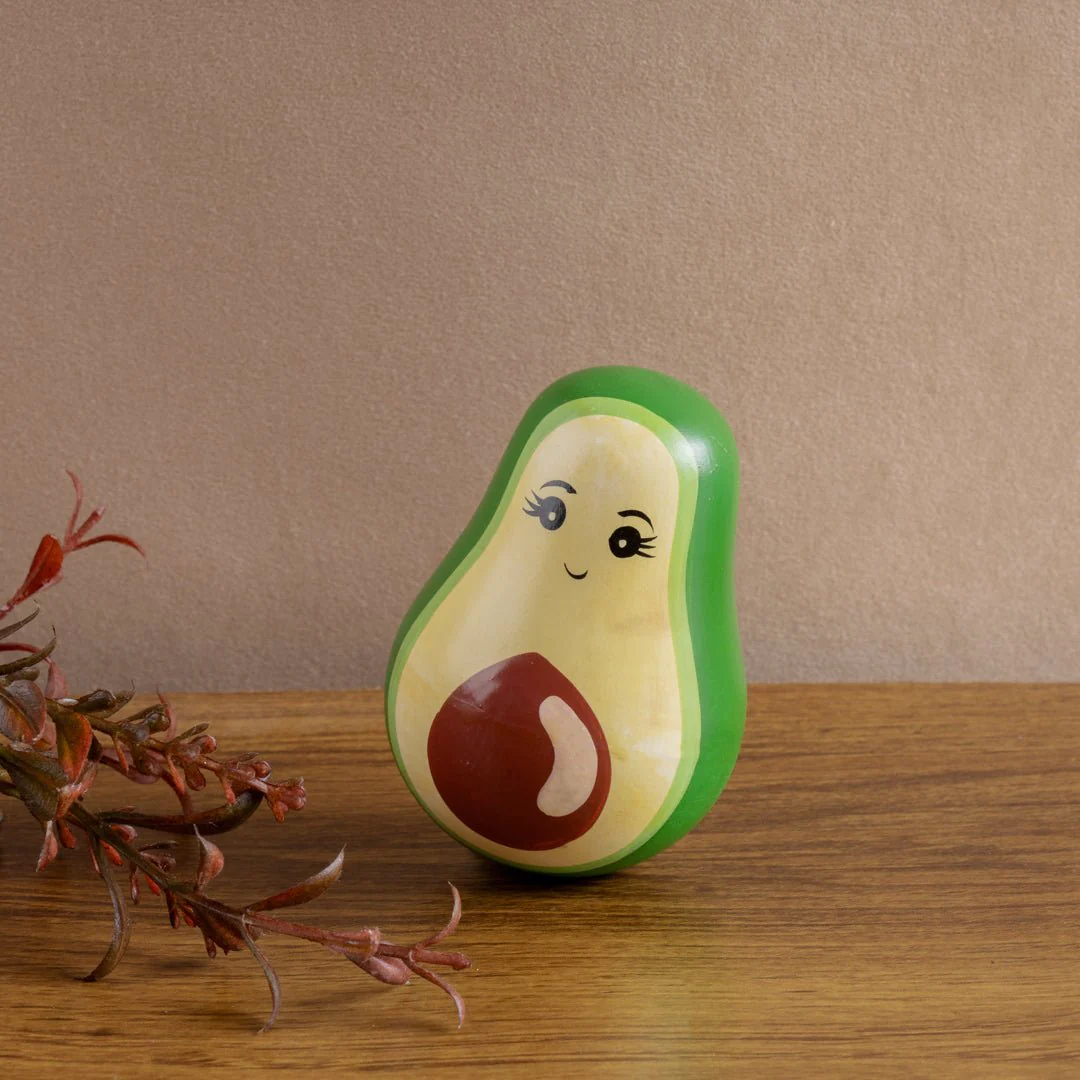Avacado Roly Poly Toy | Interactive Wobble Toy For Babies & Toddlers - Image 4