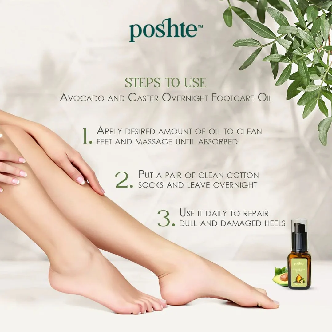 Avocado & Castor Overnight Foot Care Oil | For Healthy & Happy Feet - Image 6