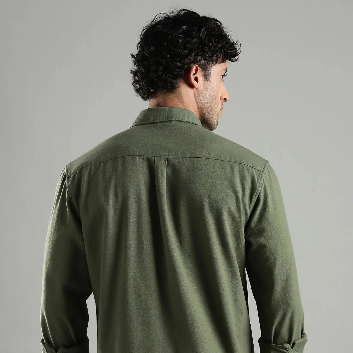 Avocado Hemp Shirt – Sustainable Green Hemp Shirt for Men - Image 5