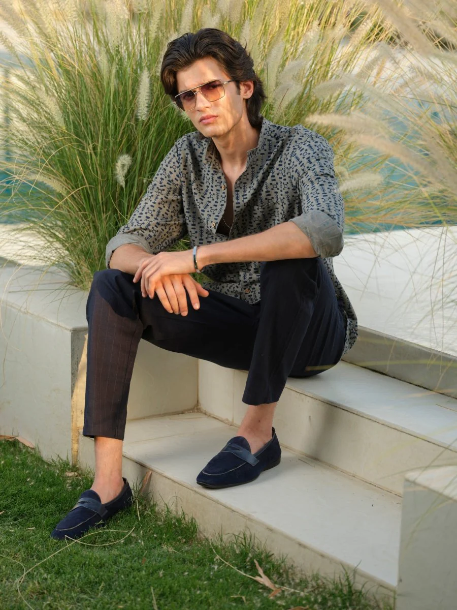 Avyakta - Block Print Organic Cotton Shirt - Image 5