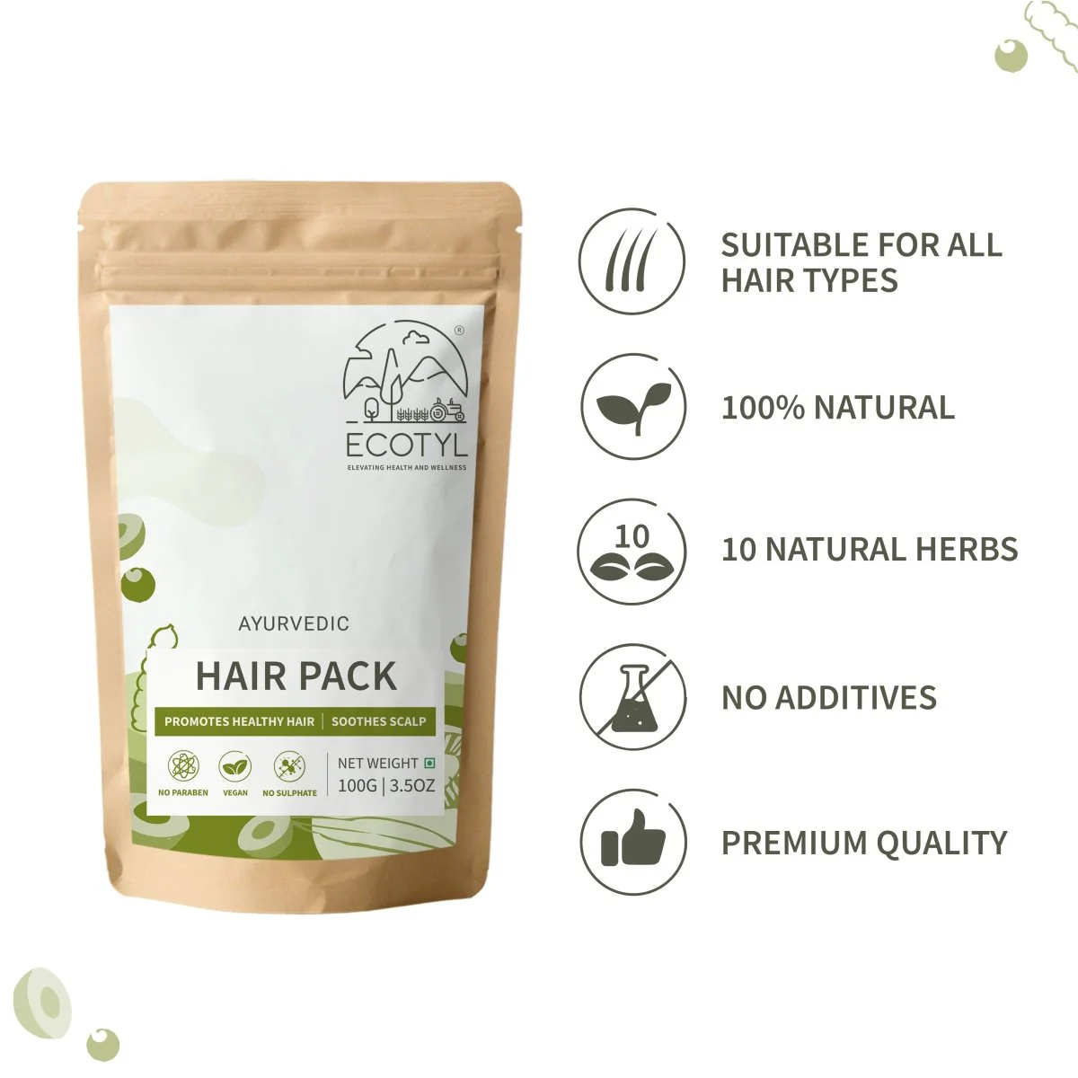 Ayurvedic Hair Pack-100g | Hair Conditioning & Strengthening - Image 4