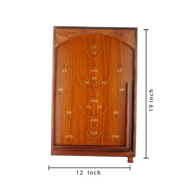 Wooden Bagatelle Traditionally Crafted Tabletop Pinball Game - Image 12