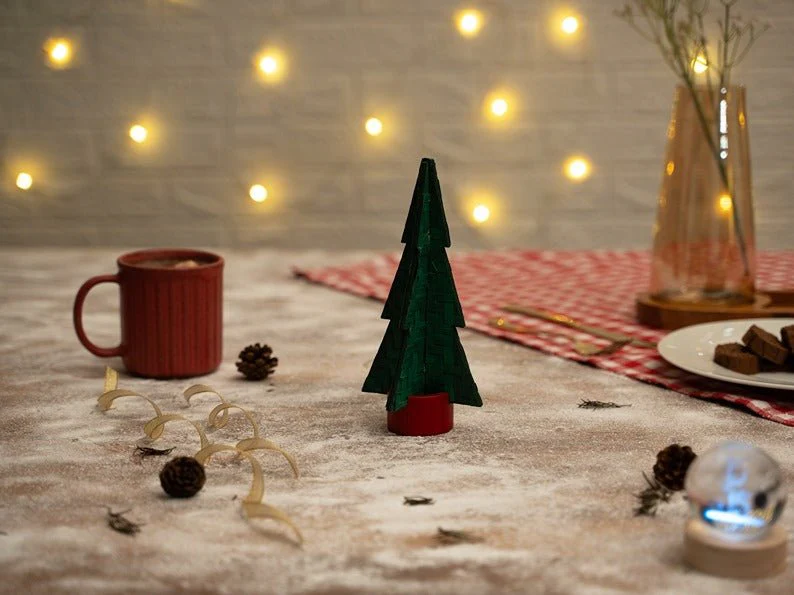 Bamboo Miniature Tree – II | Handcrafted Eco-Friendly Christmas Decor - Image 5