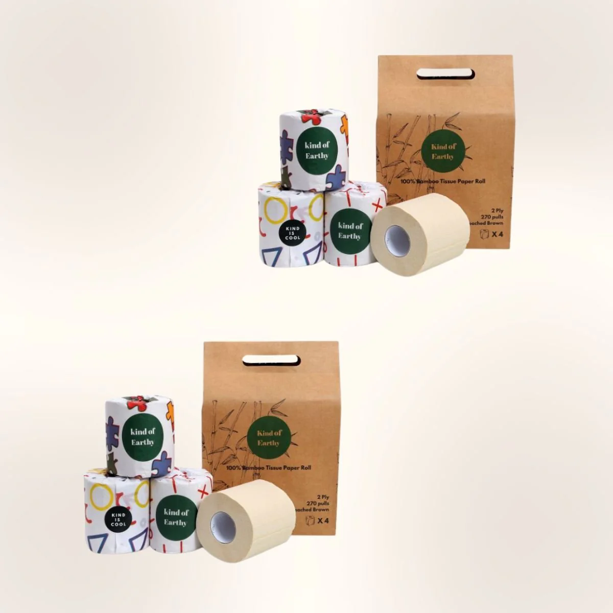 Bamboo Toilet Paper Rolls | 2-Ply | 270 Pulls Each - Image 3