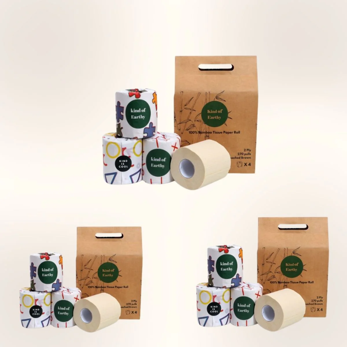 Bamboo Toilet Paper Rolls | 2-Ply | 270 Pulls Each - Image 4