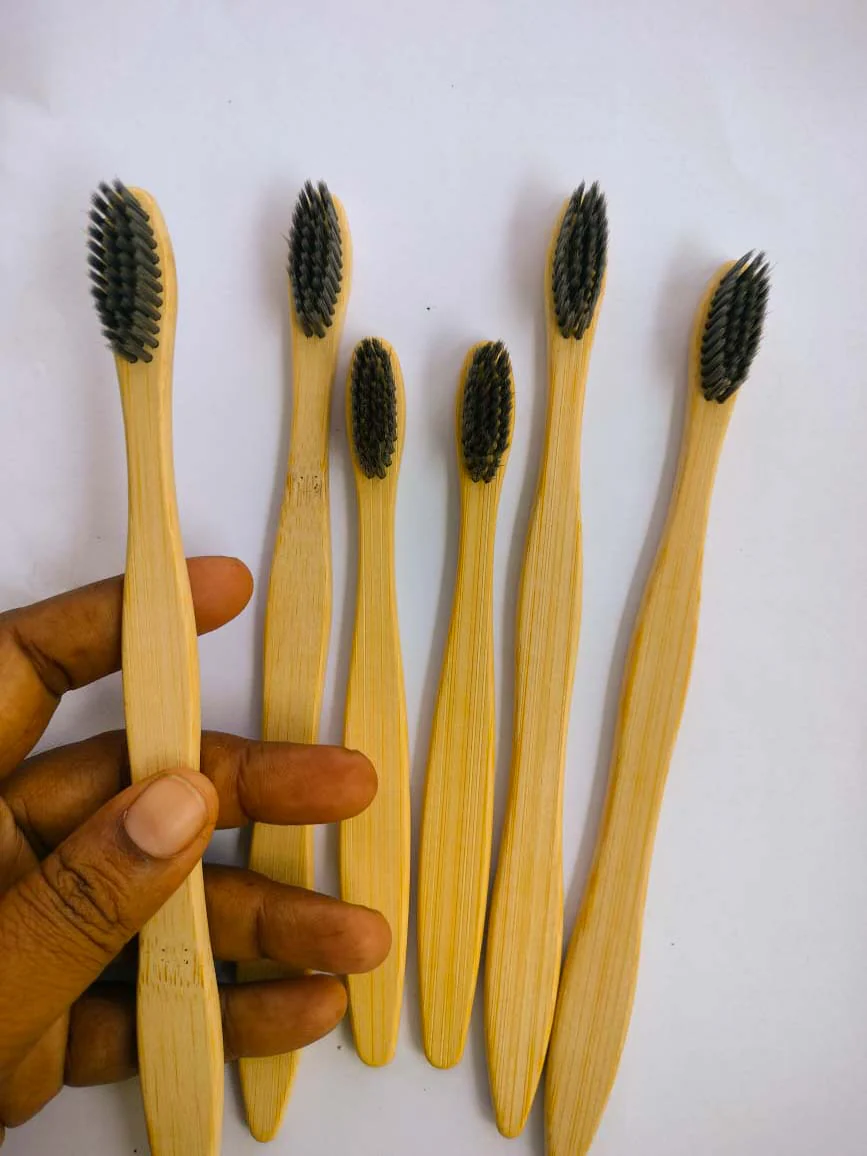 Bamboo Toothbrush - Pack of 6 - Image 3