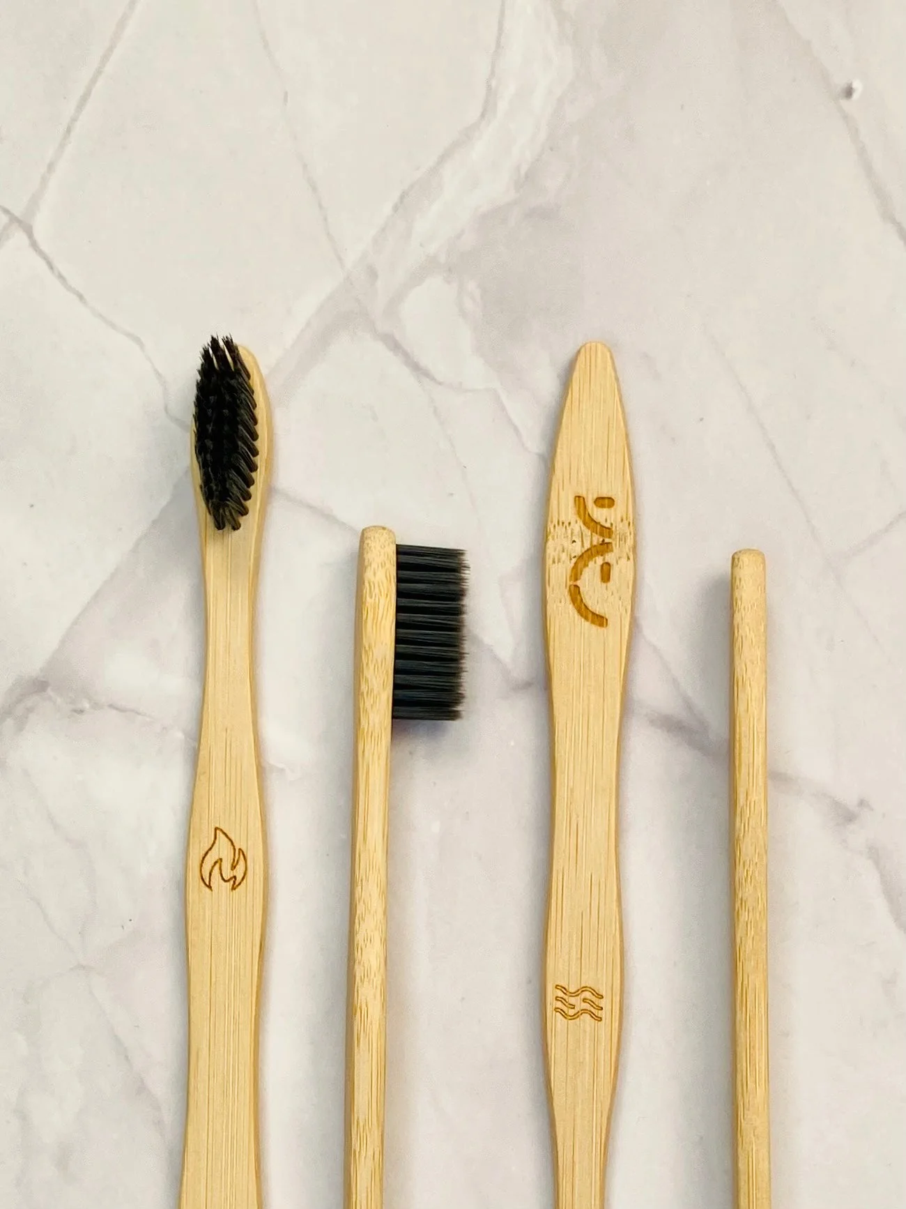 Bamboo Toothbrush Charcoal Black Bristles – Eco-Friendly & Degradable - Image 3