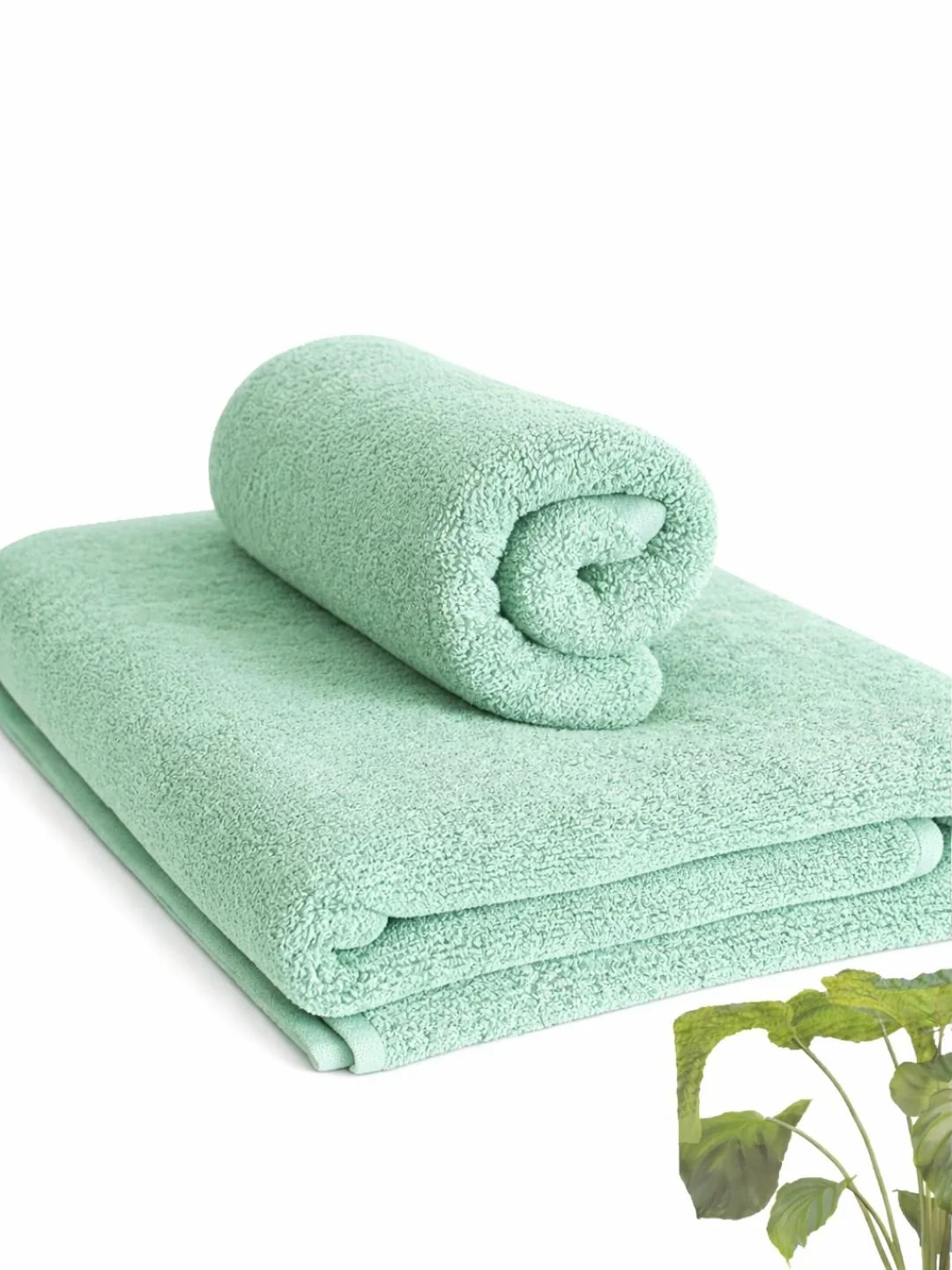 Bamboo Towel Set | Bamboo Bath Towel and Bamboo Hand Towel, Super Soft - Image 2