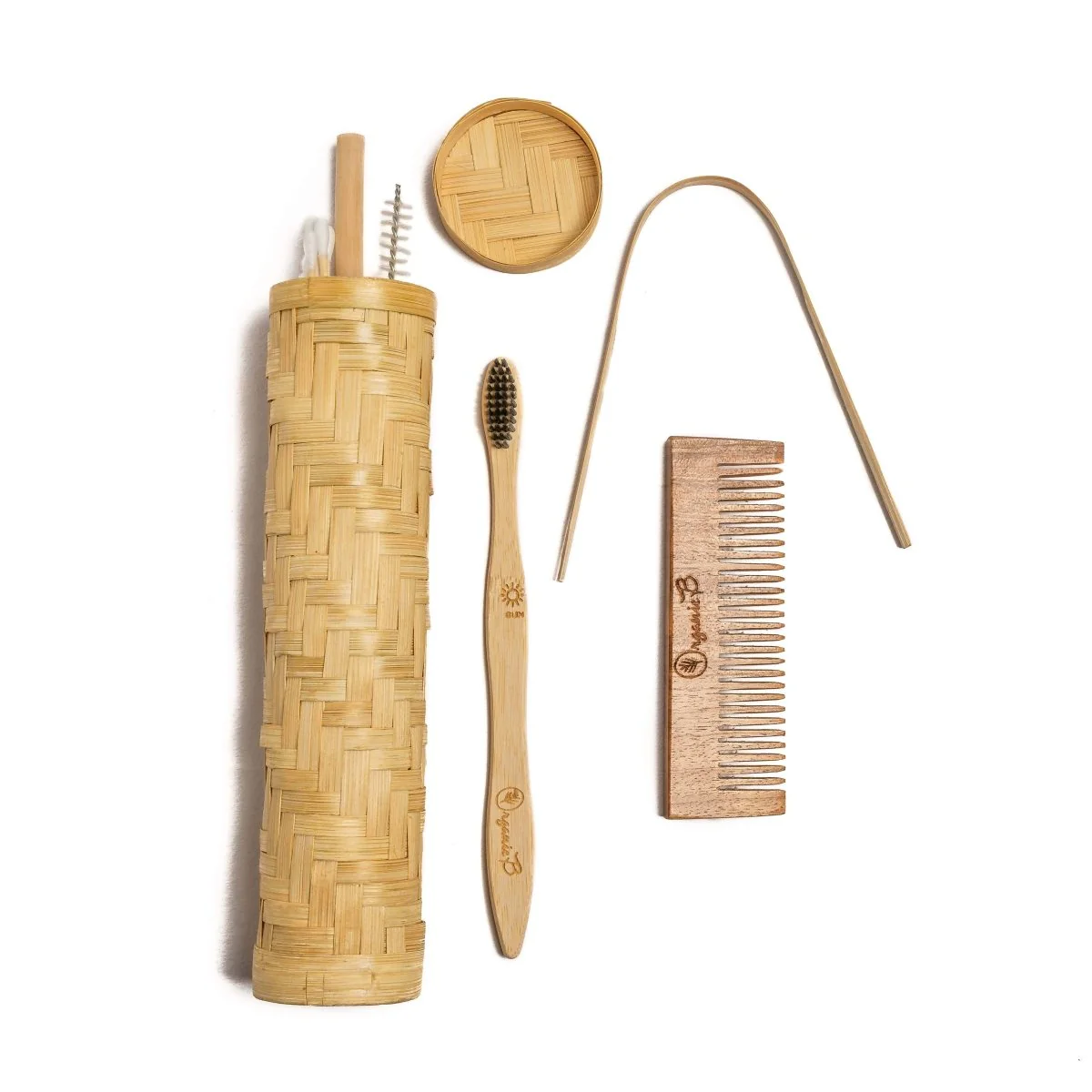 Bamboo Tribal Kit - Bathroom Essentials for Travel - Image 2