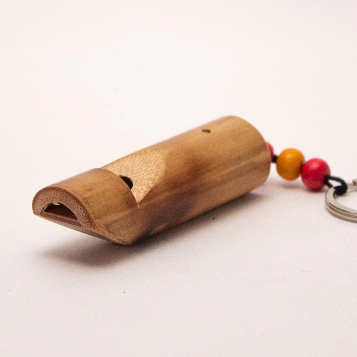Bamboo Whistle Keychain – Handmade Eco Friendly Musical Key Ring