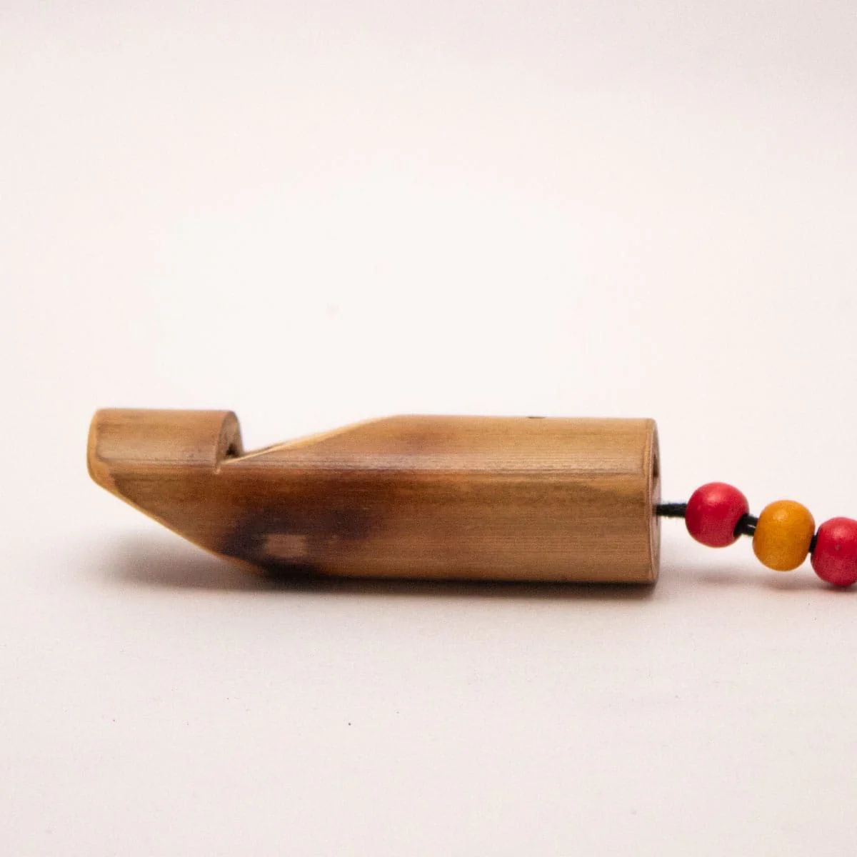 Bamboo Whistle Keychain – Handmade Eco Friendly Musical Key Ring - Image 3
