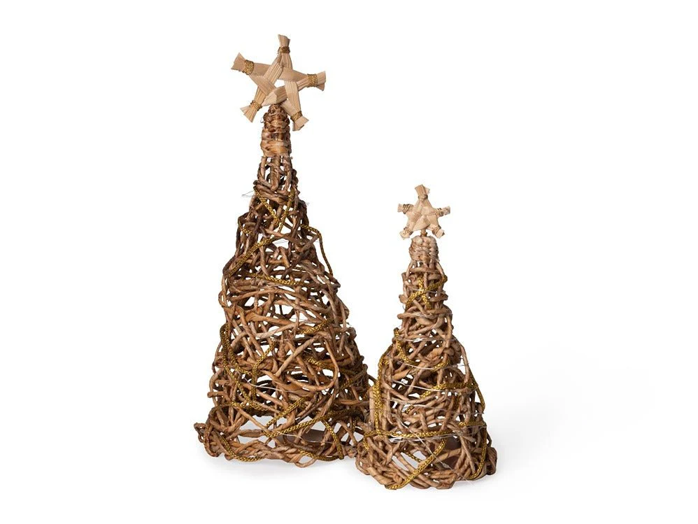 Banana Rope Star Top Christmas Tree – Handcrafted Eco-Friendly Festive - Image 10