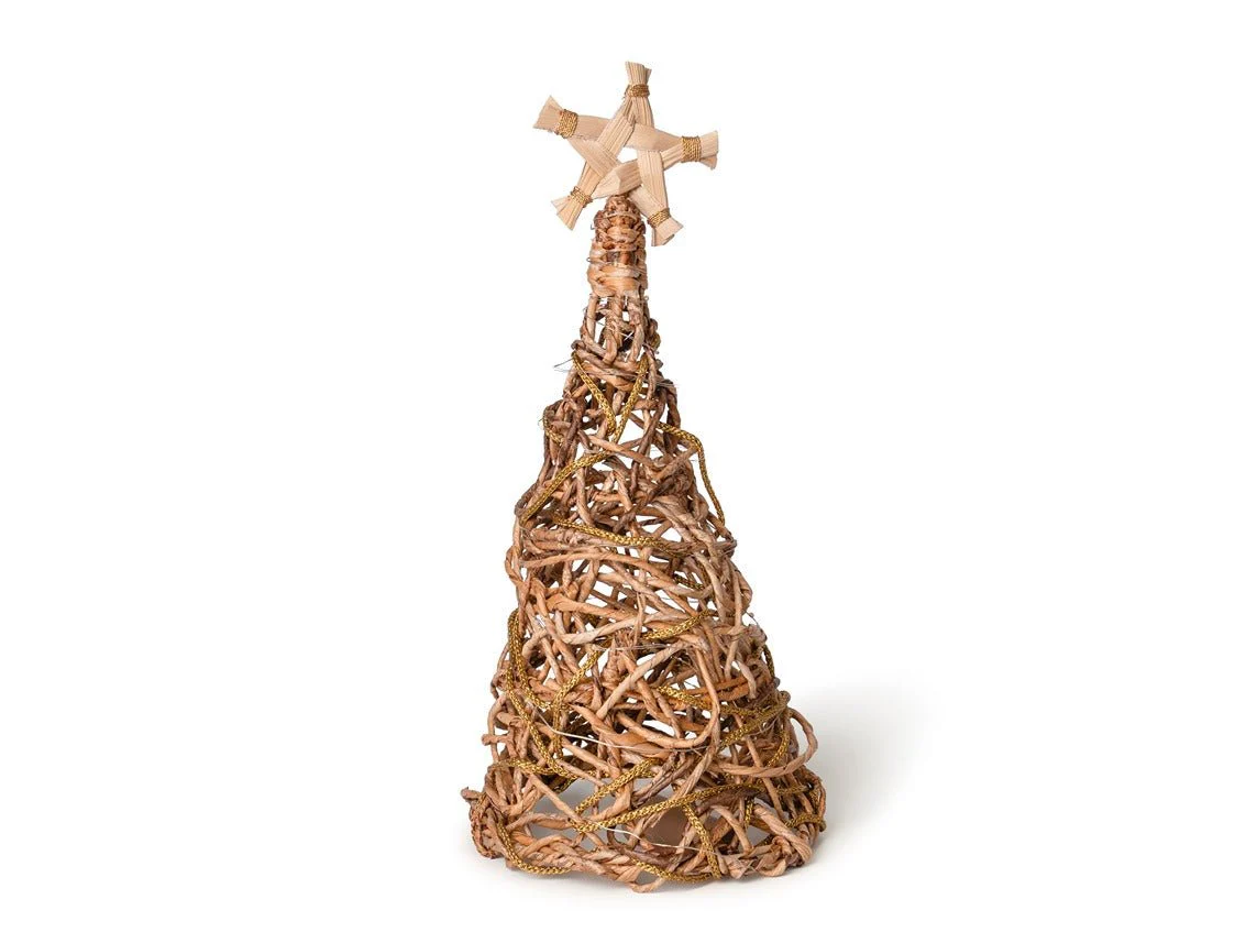 Banana Rope Star Top Christmas Tree – Handcrafted Eco-Friendly Festive - Image 11