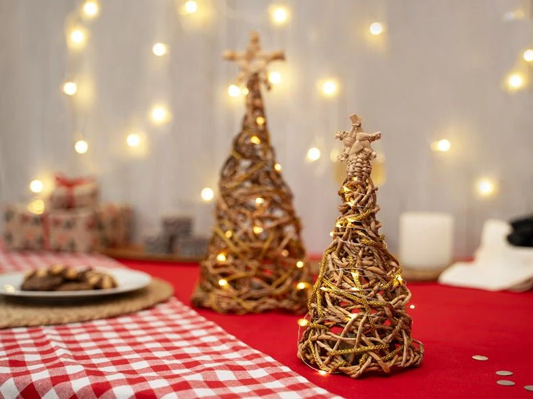 Banana Rope Star Top Christmas Tree – Handcrafted Eco-Friendly Festive - Image 13