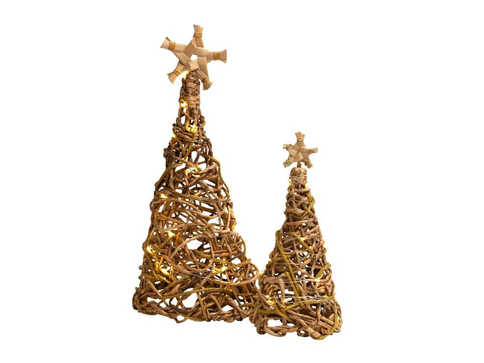 Banana Rope Star Top Christmas Tree – Handcrafted Eco-Friendly Festive - Image 3